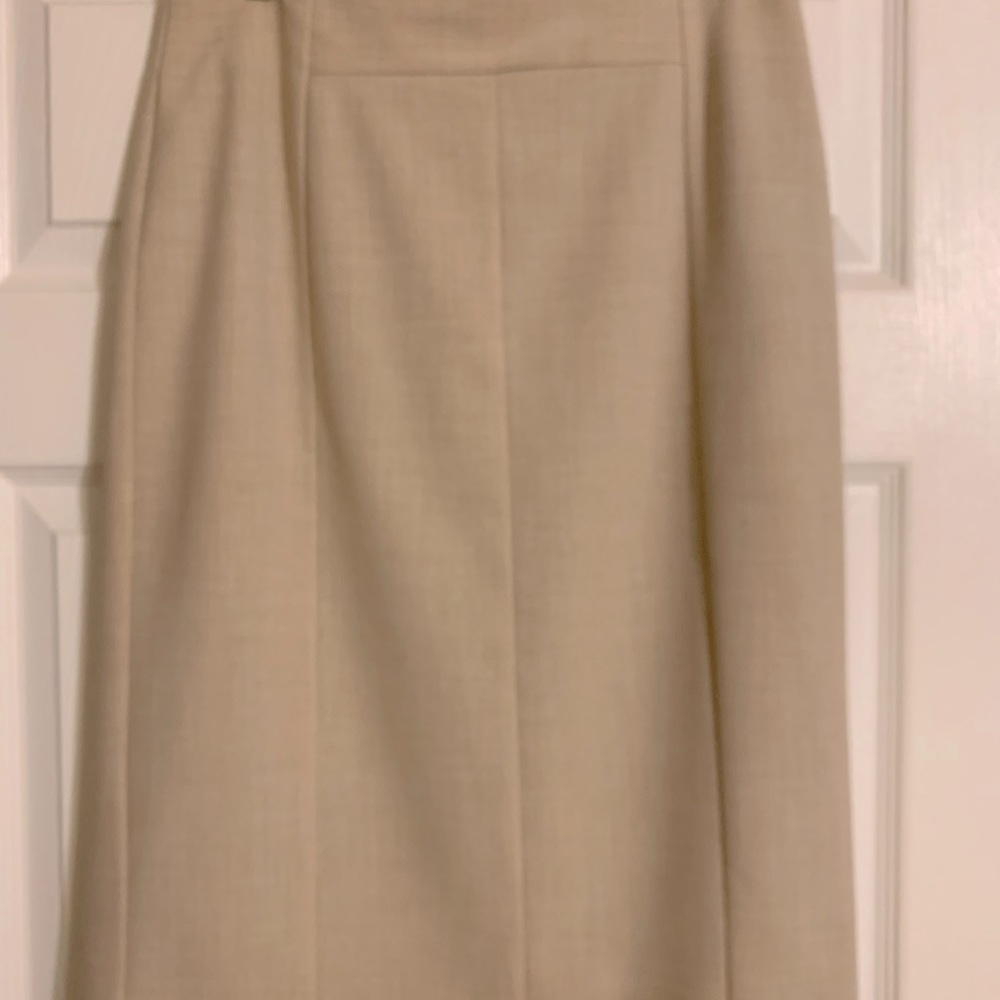 Lined midi skirt